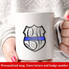 Mugs 11oz Personalized Police Badge Mug