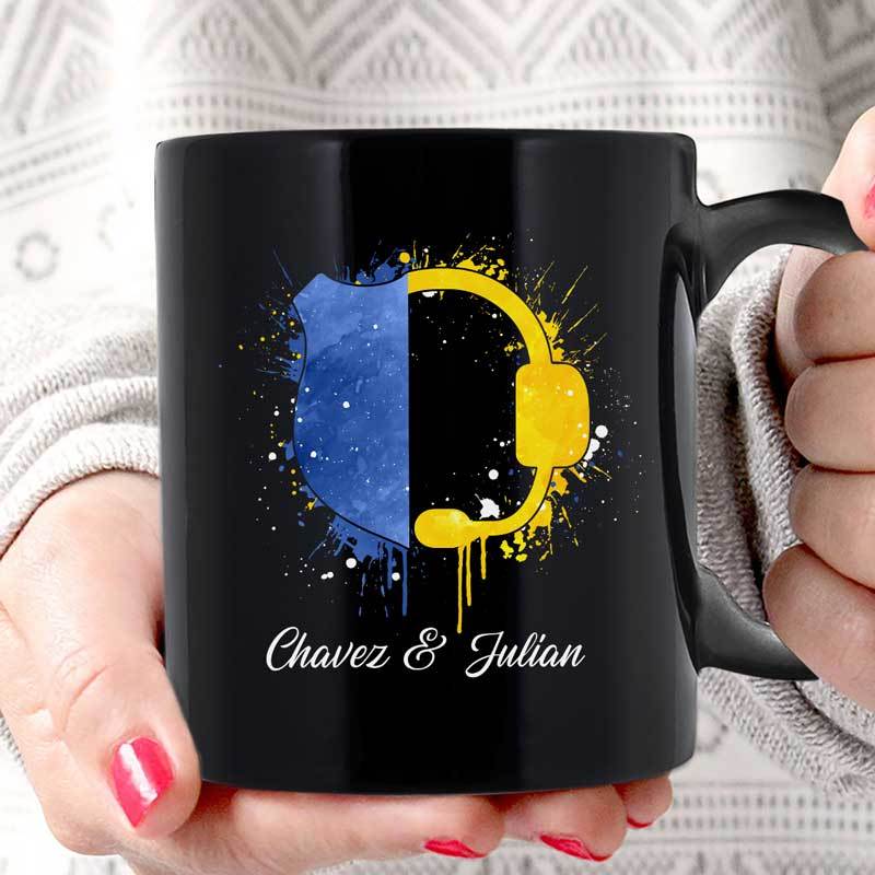 Police And Dispatcher Spirit Personalized Coffee Mug