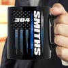 Police Name And Badge Number Thin Blue Line Personalized Thin Blue Line Coffee Mug