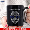 Mugs Black / 11oz Police Officer Personalized Black Mug - Personal Order