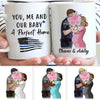 Pregnant Police Wife Personalized Thin Blue Line Coffee Mug
