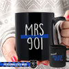Mugs Black / 11oz Proud Police Wife - Mrs TBL - Personalized Mug