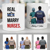 Real Men Marry Nurses Thin Blue Line Personalized Coffee Mug