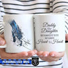 Always Heart By Heart Personalized Thin Blue Line Coffee Mug