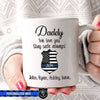 Mugs 11oz TBL - Daddy We Love You Police Badge Personalized Mug