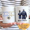 Female Police And Male Dispatcher Couple Personalized Coffee Mug