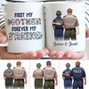 First My Mother Forerver My Friend Police Son Personalized Thin Blue Line Coffee Mug