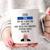 Police Dad Great Great Dad Personalized Thin Blue Line Coffee Mug