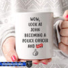 Becoming A Police  Personalized Graduation Coffee Mug