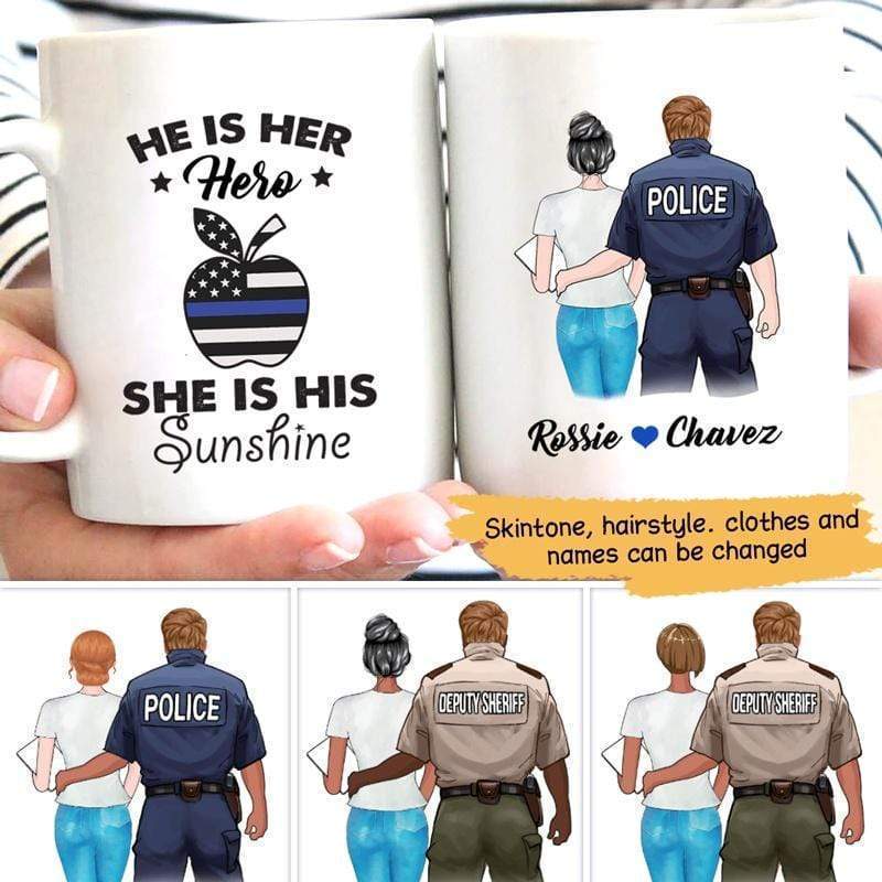  Police Officer Woman Must Haves Coffee Mug Funny Cop Gifts PD  Department Cup Law Enforcement Academy Thin Blue Line Wife Girlfriend Mom -  All Women Are Created Equal But The Coolest