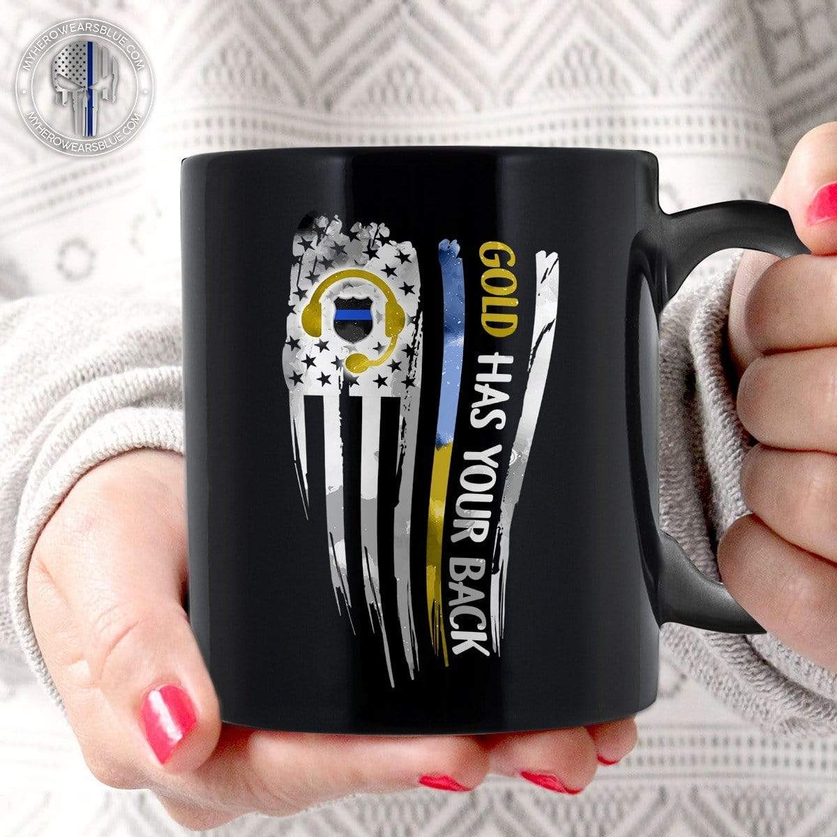 Mugs Black / 11oz TBL x Dispatcher - Gold Has Your Back Mug