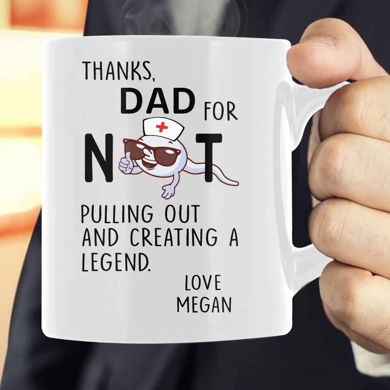 Thank You Dad Nurse Personalized Coffee Mug