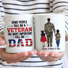 The Most Important Calls Me Dad Veteran Personalized Veteran Coffee Mug- Military Gift