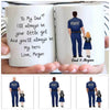 To My Dad You Will Always Be My Hero Personalized Thin Blue Line Coffee Mug