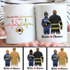 Firefighter And Dispatcher Couple Personalized Thin Red Line Coffee Mug