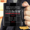My Favorite People Calls Me Daddy and Kids Personalized Firefighter Coffee Mug