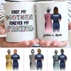 TWL - First My Mother Forever My Friend Personalized Paramedic EMS EMT Coffee Mug