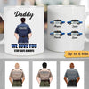 We Love You Daddy Police Cars Personalized Thin Blue Line Coffee Mug