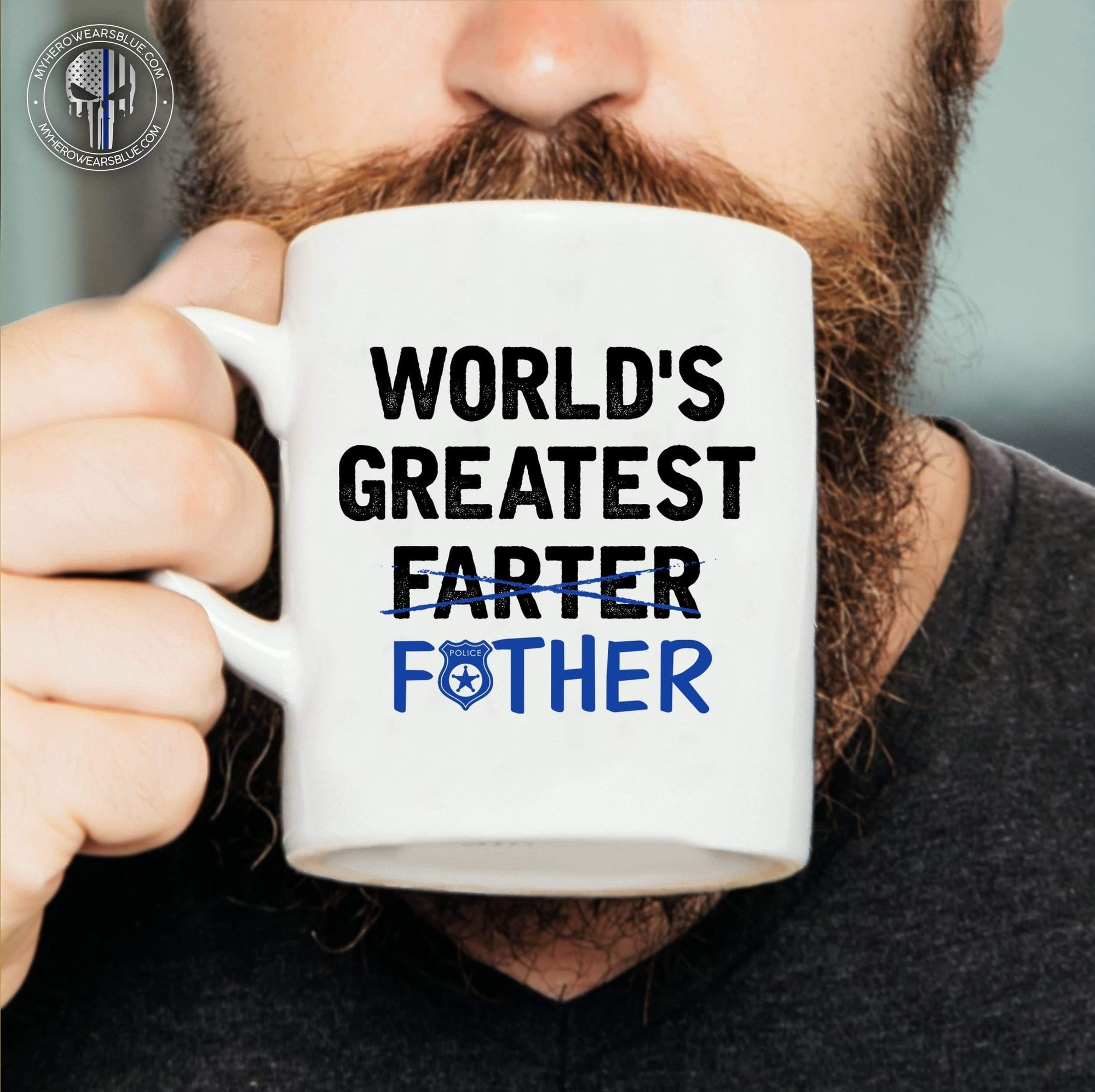Mugs White / 11oz World's Greatest Farter - Police Mug - Coffee Mug