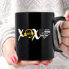 XOXO Custom Name Thin Gold Line Personalized Dispatcher 911 Coffee Mug
