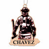 Ornament Custom Shape 1 Ornament Firefighter Christmas Personalized Wooden Ornament