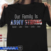 Army - Our Family Is Army Strong Personalized Shirt