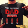 Awesome Firefighter Dad Belongs To Personalized Shirt