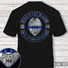 Back The Blue Police Badge Thin Blue Line Personalized Police Shirt