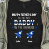 Best Daddy In The Universe Police Thin Blue Line Personalized Police Shirt