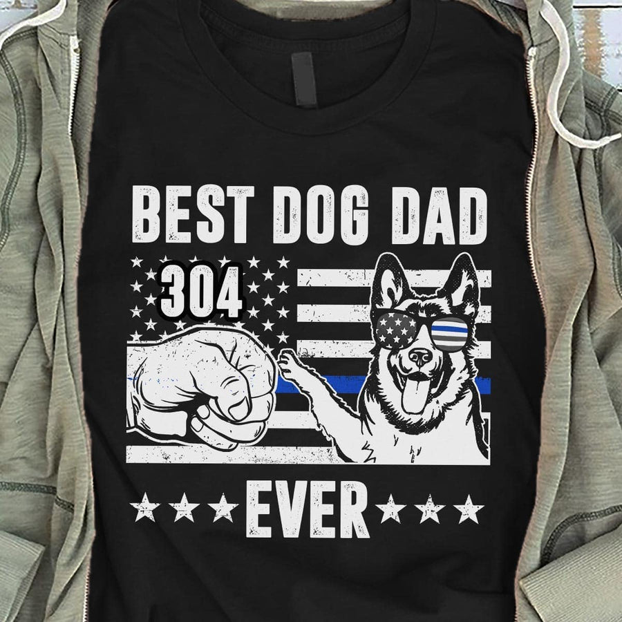 Best K9 Dog Dad Ever Personalized Police Shirt