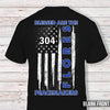 Blessed Are The Peacemakers Police Name Thin Blue Line Personalized Police Shirt