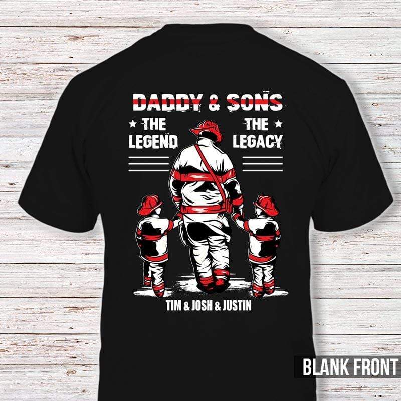 Daddy And Sons The Legend The Legacy Personalized Shirt