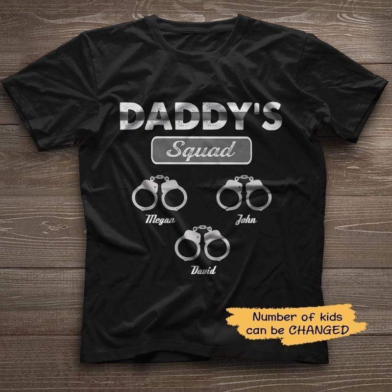 Daddy‘s Correctional Officer Squad Personalized Police Shirt