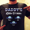 Daddy‘s Little Rookie Police Thin Blue Line Personalized Police Shirt