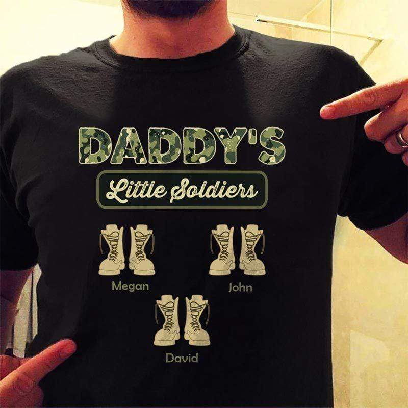 Daddy‘s Little Soldier Army Personalized Shirt