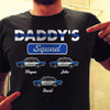 Daddy‘s Police Squad Thin Blue Line Personalized Police Shirt