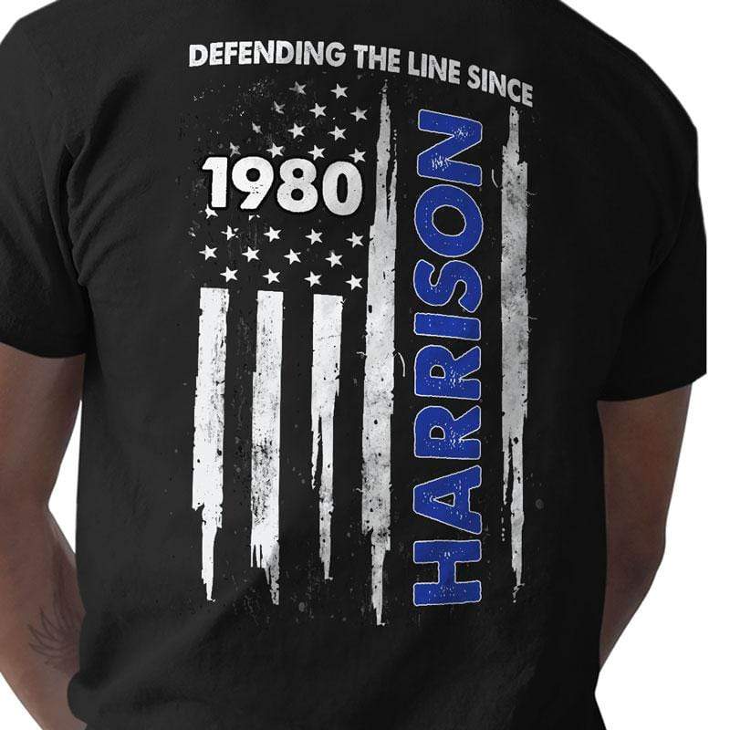 Defending The Line Since Personalized Police Shirt