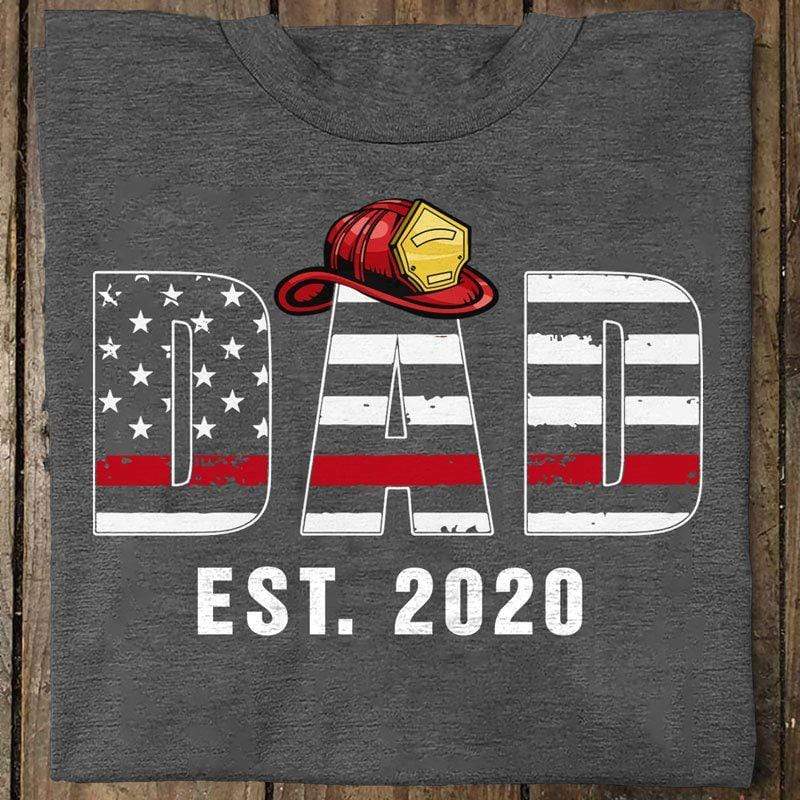 Firefighter Dad Est Personalized Shirt