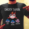 Firefighter Daddy Shark Personalized Shirt