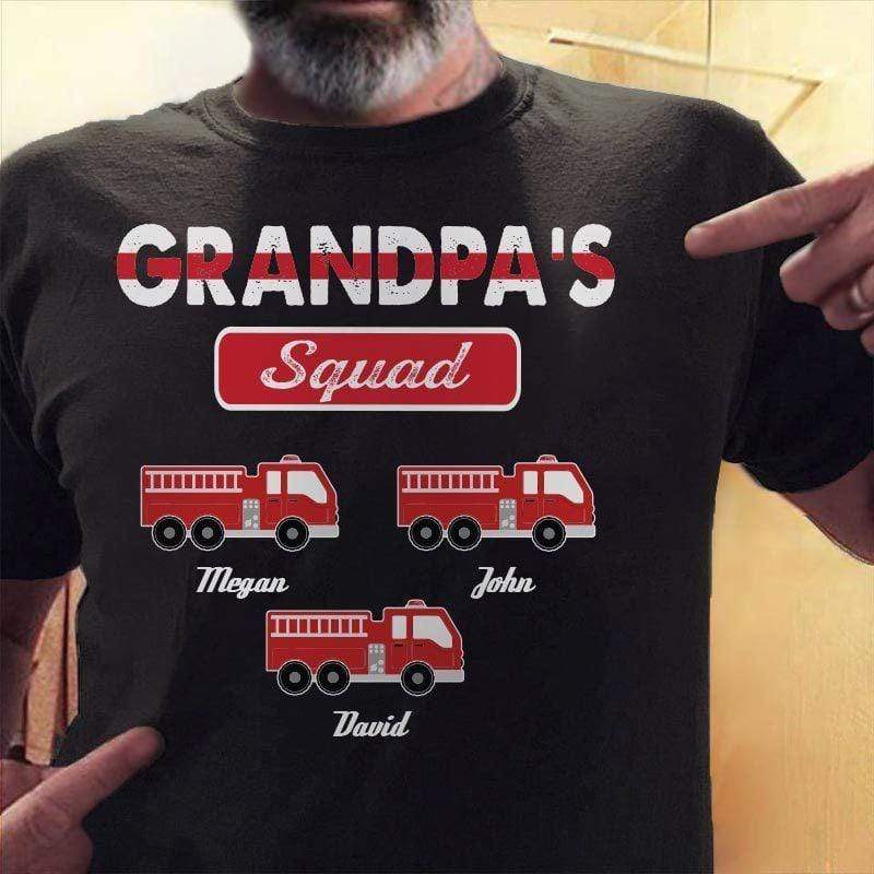Grandpa‘s Firefighter Squad Personalized Shirt