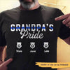 Grandpa‘s Pride Police Thin Blue Line Personalized Police Shirt