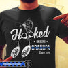 Hooked On Being Fishing Police Grandpa Est Thin Blue Line Personalized Police Shirt