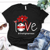 Love Flower Firefighter Mom Life Personalized Shirt