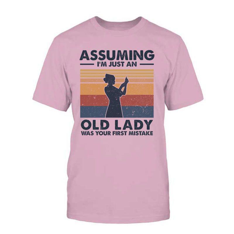 Nurse Assuming I‘m Just An Old Lady Retro Shirt