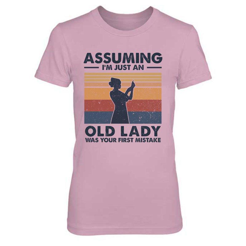 Nurse Assuming I‘m Just An Old Lady Retro Shirt
