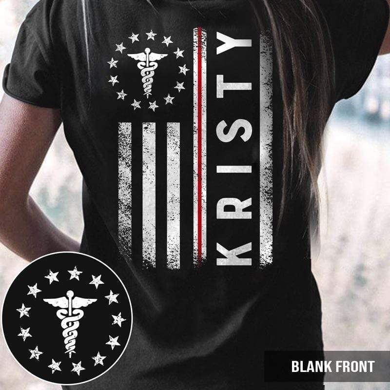 T-shirts Nurse Circle Star Flag Personalized Shirt