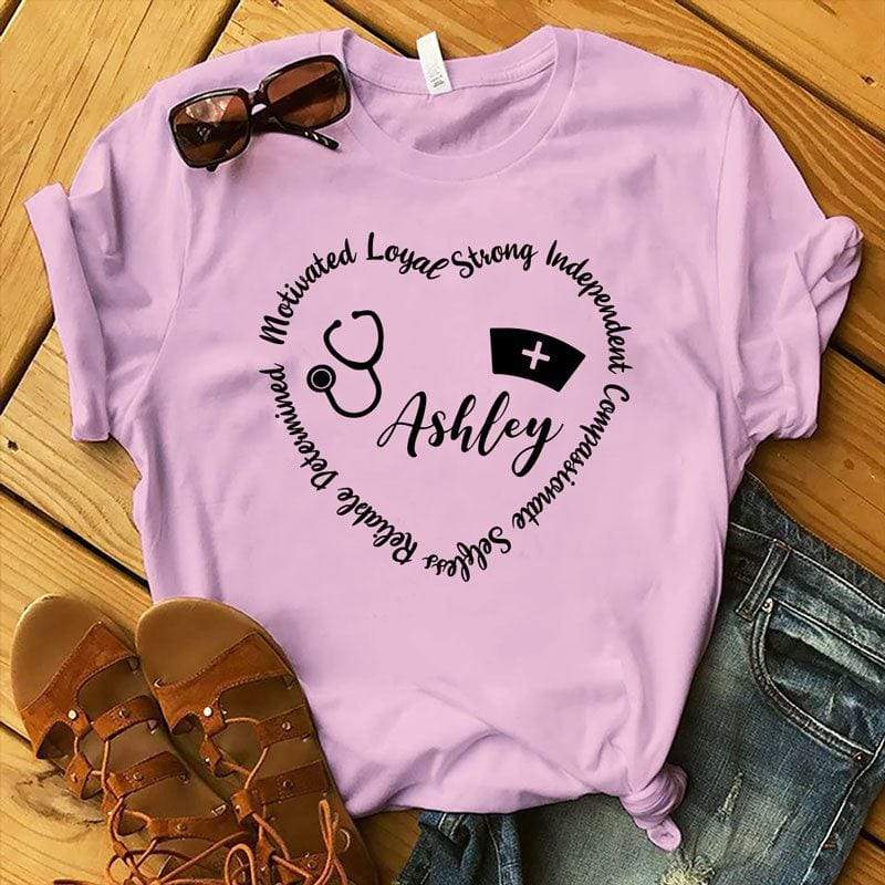 Nurse Heart Characteristics Personalized Shirt