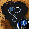 Paramedic EMT EMS Infinity Love Personalized Shirt