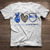 Peace Love Back The Blue Personalized Police Shirt