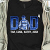 Police Dad Suit Number Of Kids Thin Blue Line Personalized Police Shirt